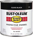 PAINT RUST OBS GLOSS BLK 1/2PT