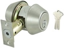 DEADBOLT DBL CYL GRADE 2 SATIN
