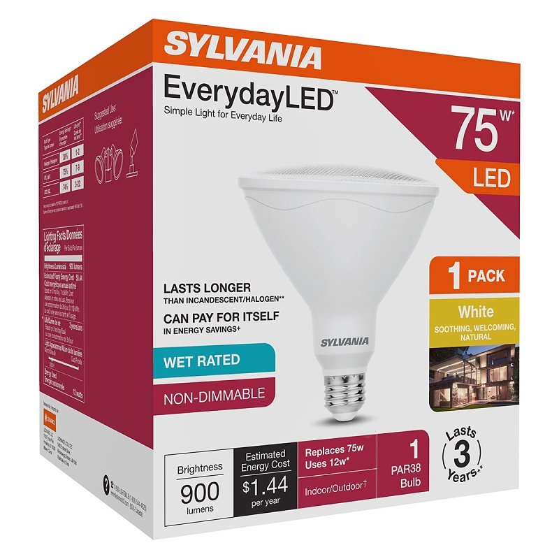 BULB LED PAR38 BRIGHT WHT 75W 