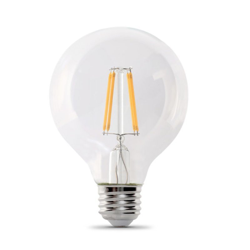 BULB LED 60W G25 27K DIM CLEAR