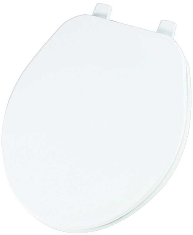 TOILET SEAT RND PLASTIC WHITE 