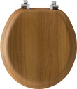 TOILET SEAT RND VENEER NAT OAK