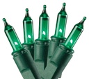 LIGHT INCNDST MINI GREEN 100CT