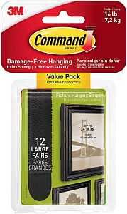 PIC HANGING STRIP BLACK L 15LB