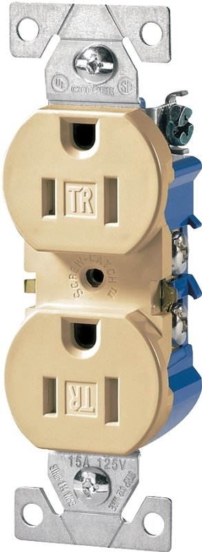 [7336704] RECPT DUPLEX TR 3WIRE 15A IVRY