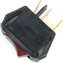 SWITCH RCKR RED 125V ON/OFF   