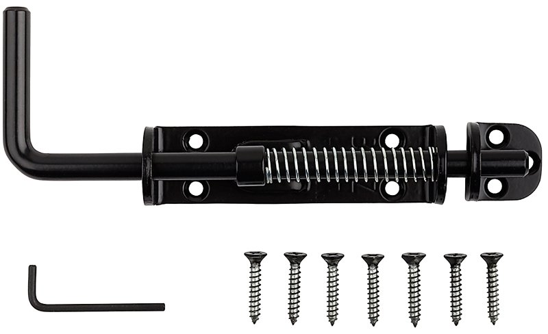 BOLT SLIDING HEAVY DUTY BLACK 