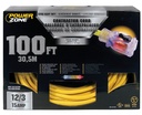 CORD EXT 12/3SJTOW X 100FT YEL