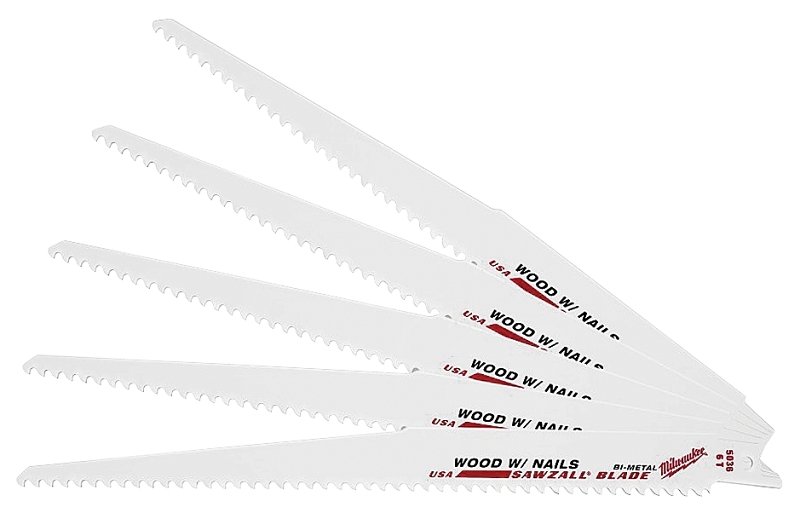 BLADE RECIP SAW 5PK 9IN 5TPI  