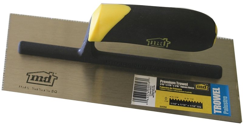 TROWEL SQUARE NOTCH ANG 1/16IN