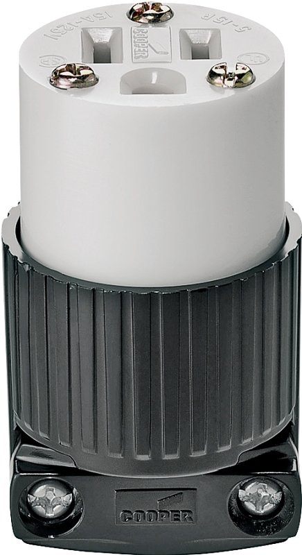 CONNECTOR IND 15A 125V BLACK  