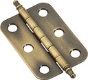 HINGE BUTT 2X1-3/8IN ANT BRS  