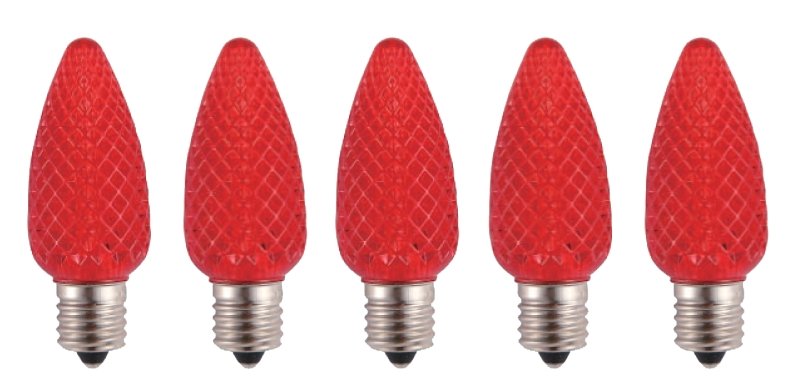 BULB LED RETRO C9 CRYSTAL RED 