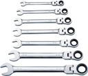 WRENCH RCHT SET 7PC MET FLEXHD