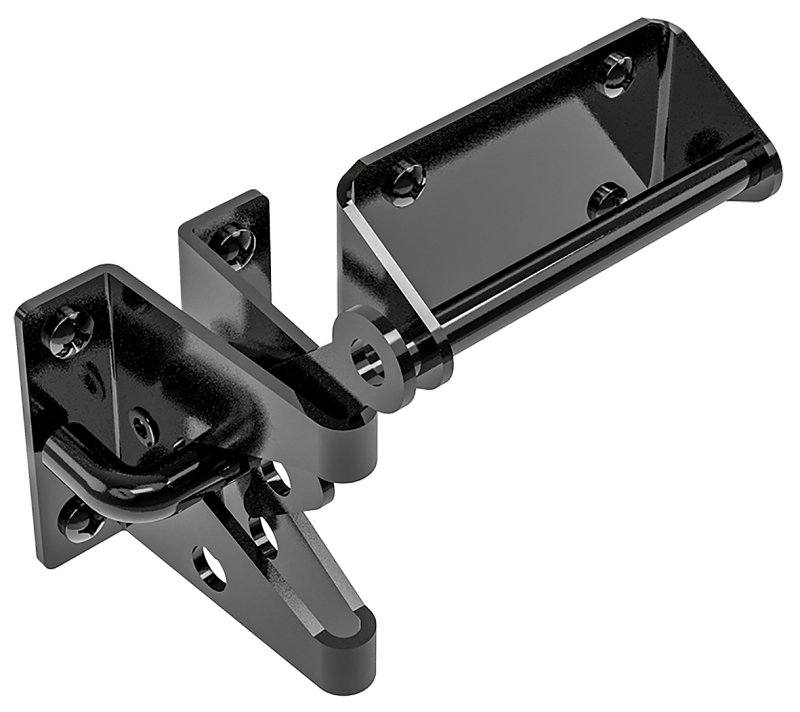 LATCH GATE HVY DUTY BLK 7.57IN