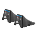 CHOCK WHEEL SET PLASTIC BLACK 
