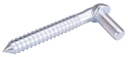 HOOK SCREW STEEL 3/4X6IN ZINC 