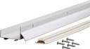 DOORSWEEP ALUM WHITE 1-1/4X36 