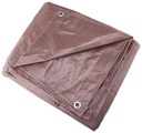 TARP MED DTY BROWN 10X12FT    