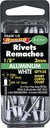 RIVET WHITE ALUM 1/8X1/8IN    