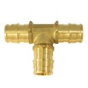 TEE PEX-A BRASS EXP BARB 1/2IN