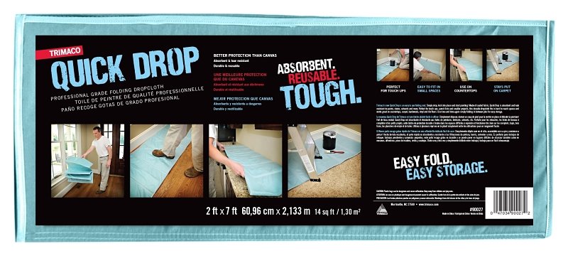 DROPCLOTH MAT FOLDING 2FTX7FT 
