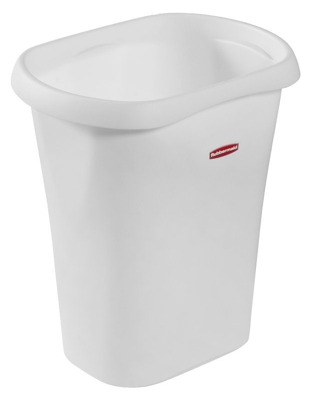 WASTEBASKET OPEN 12 QT WHITE  