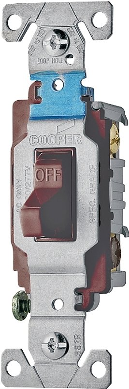 SWITCH TOGGLE QUIET 3WY15A BRN