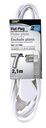 CORD EXT INDR 3OUT16/2X7FT WHT