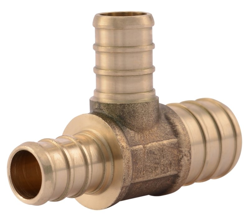 TEE PEX RT LF 3/4X1/2X1/2IN   