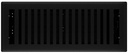 REGISTER FLOOR BLK IRON 4X12IN