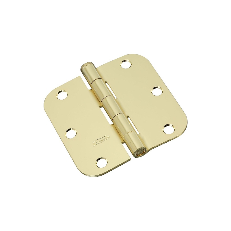 HINGE DOOR BRT BRASS 3-1/2IN  