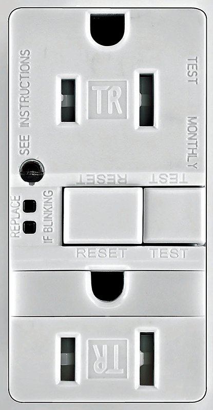 LIGHT NIGHT GFCI WHITE 15A    