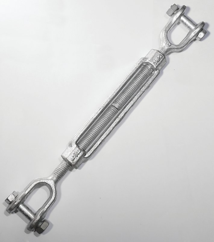TURNBUCKLE JAW/JAW 1/2X6 GALV 