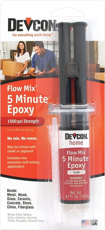 EPOXY 2-PART 5 MINUTE CLR 1OZ 