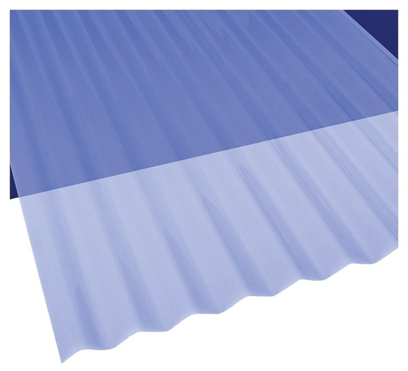 SUN/RAIN PNL 26INX8FT CLR BLUE