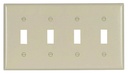 WALLPLATE TOGGLE LT ALMOND 4G 