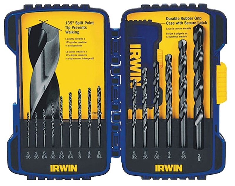 15PC BLACK OXIDE HSS BIT SET  