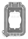 COVER BOX WTHR 1 GANG CLEAR   