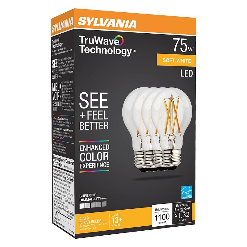 [8483554] BULB LED A19 CLEAR SFTWHT 11W 