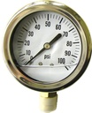 GAUGE LIQ PRESS 100PSI 2-1/2IN
