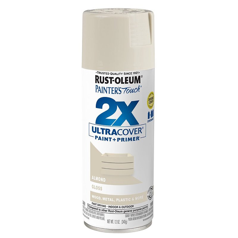 PAINT SPRAY GLOSS ALMOND 12OZ 