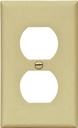 WALL PLATE 1GANG DPLX RECPT IV