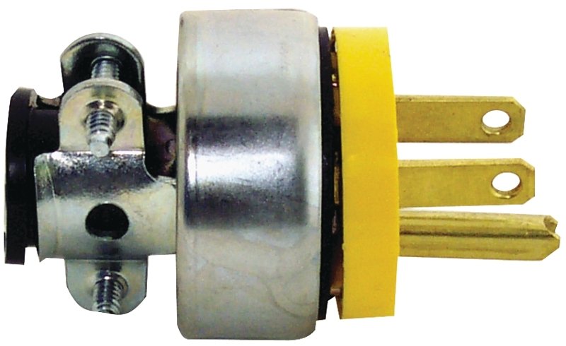 PLUG 3WIRE ARMORED YEL 15A    