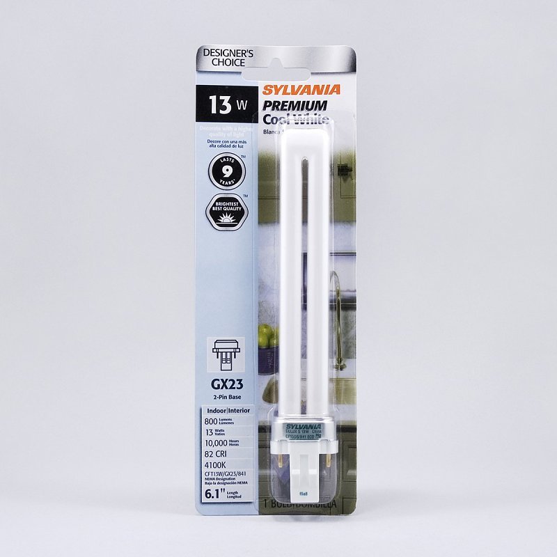 BULB FLUOR 2PIN 1TUBE SWHT 13W