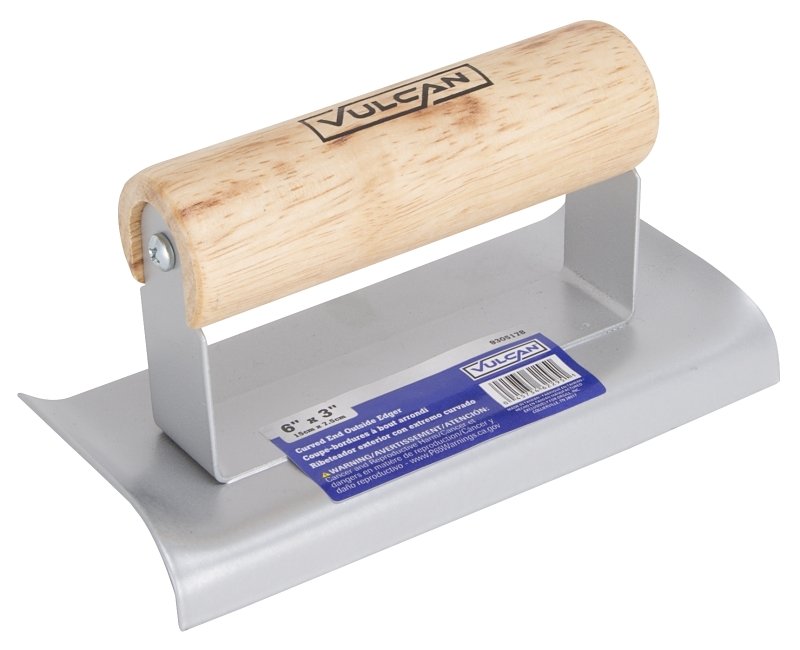 EDGER CONCR 6X3IN CRV END WOOD