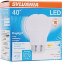 BULB LED 10YR 40W A19 5K 2PK  