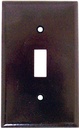 WALL PLATE TOGGLE 1GANG BROWN 