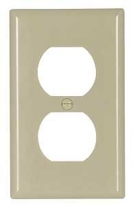 WALLPLATE 1 GANG DPX IVRY 1/PK