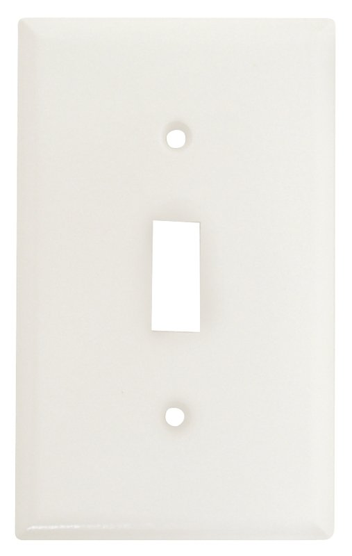 WALL PLATE TOGGLE 1GANG WHITE 